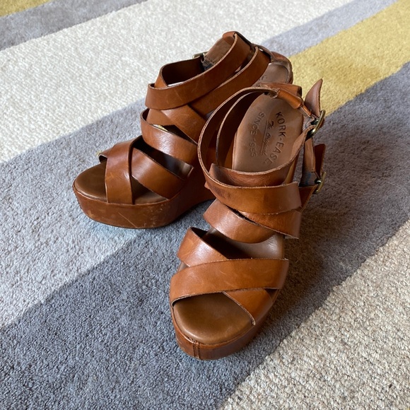 Kork-Ease Leather Platforms - Picture 1 of 4